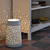 lampada in ceramica artigianale